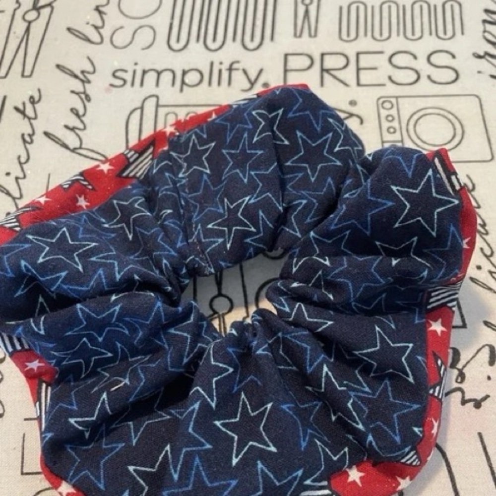 Starry Night Blue Scrunchie